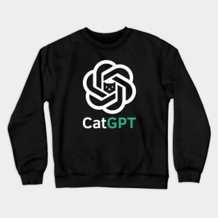 CatGPT 🤖🐱 Cat Lover Crewneck Sweatshirt